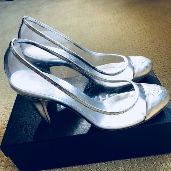 chanel transparent heels